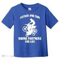 Father And Son Riding Partners For Life Motocross Toddler T-Shirt thumb 0