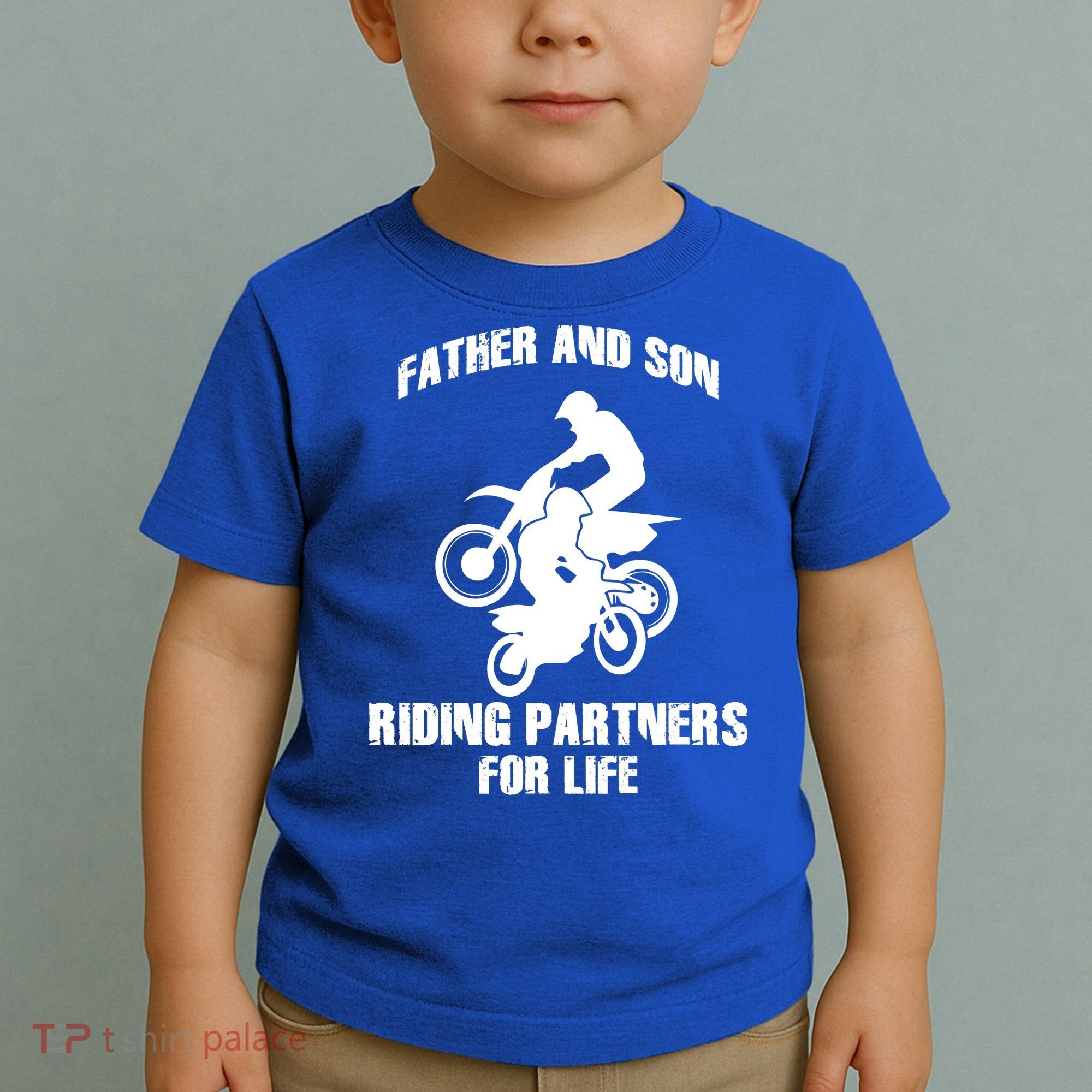 Father And Son Riding Partners For Life Motocross Toddler T-Shirt