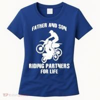 Father And Son Riding Partners For Life Motocross Women's T-Shirt thumb 0