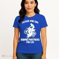 Father And Son Riding Partners For Life Motocross Women's T-Shirt thumb 4