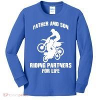 Father And Son Riding Partners For Life Motocross Kids Long Sleeve Shirt thumb 0