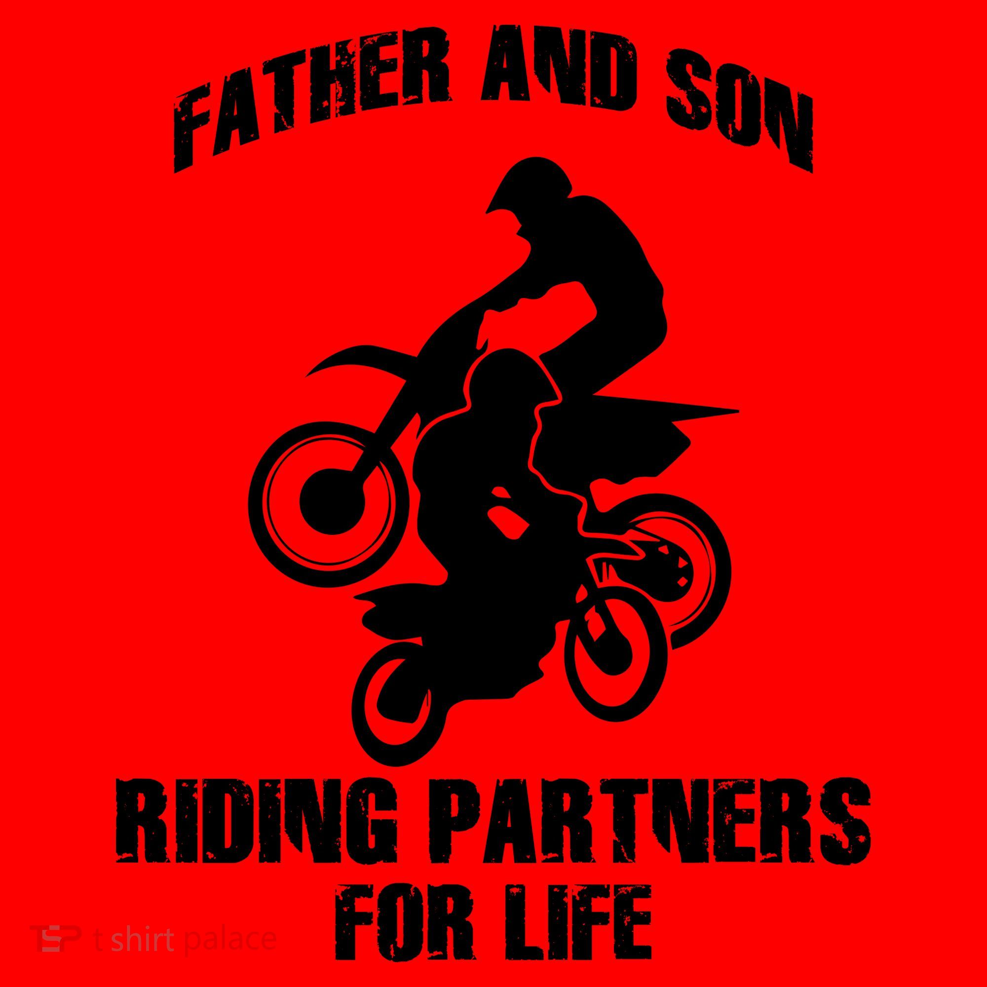 Father And Son Riding Partners For Life Motocross Santa Hat