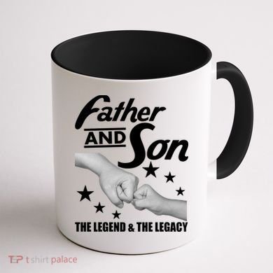 Father And Son The Legend & Legacy Coffee Mug back