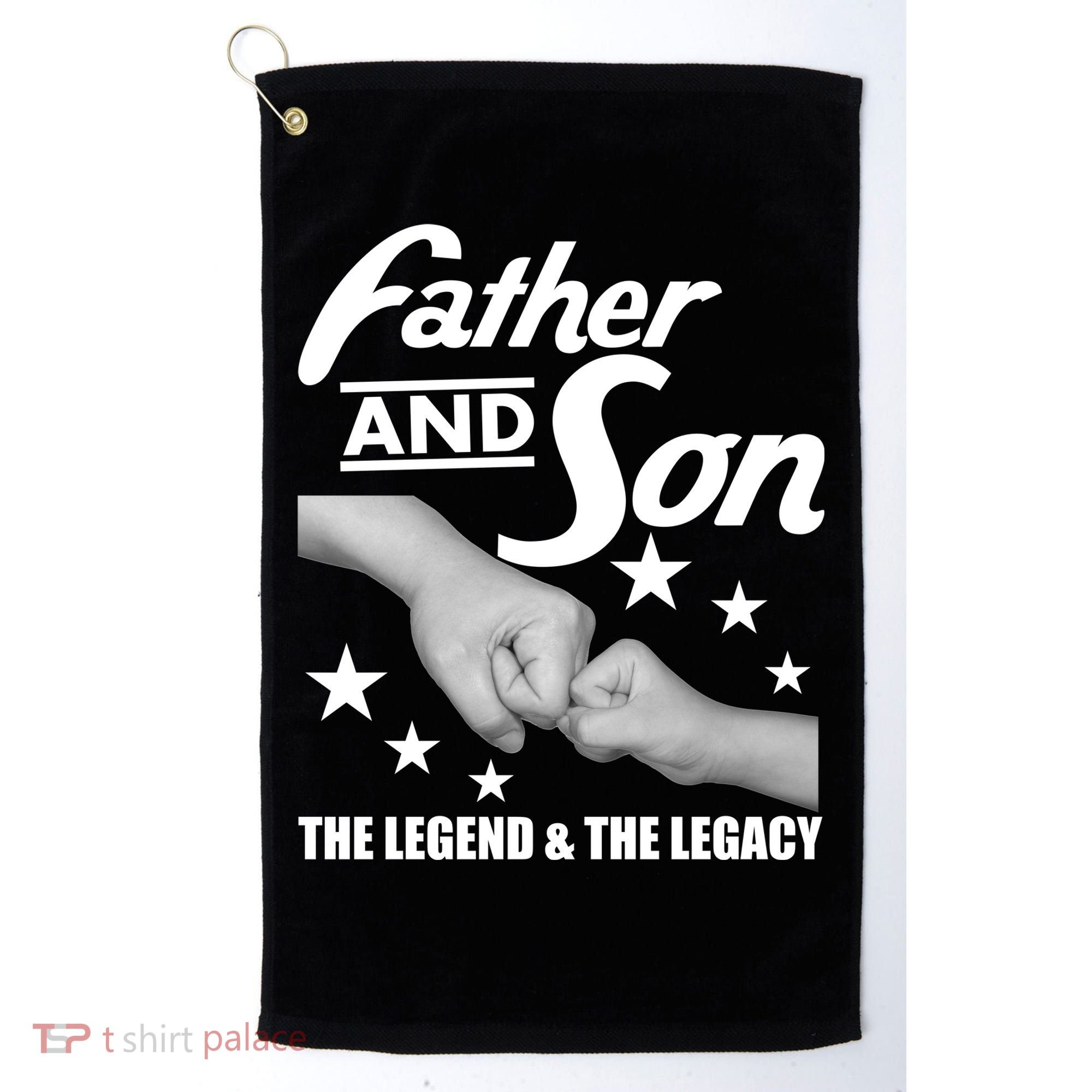 Father And Son The Legend & Legacy Golf Towel