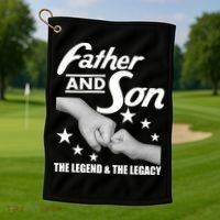 Father And Son The Legend & Legacy Golf Towel thumb 1