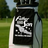 Father And Son The Legend & Legacy Golf Towel thumb 2