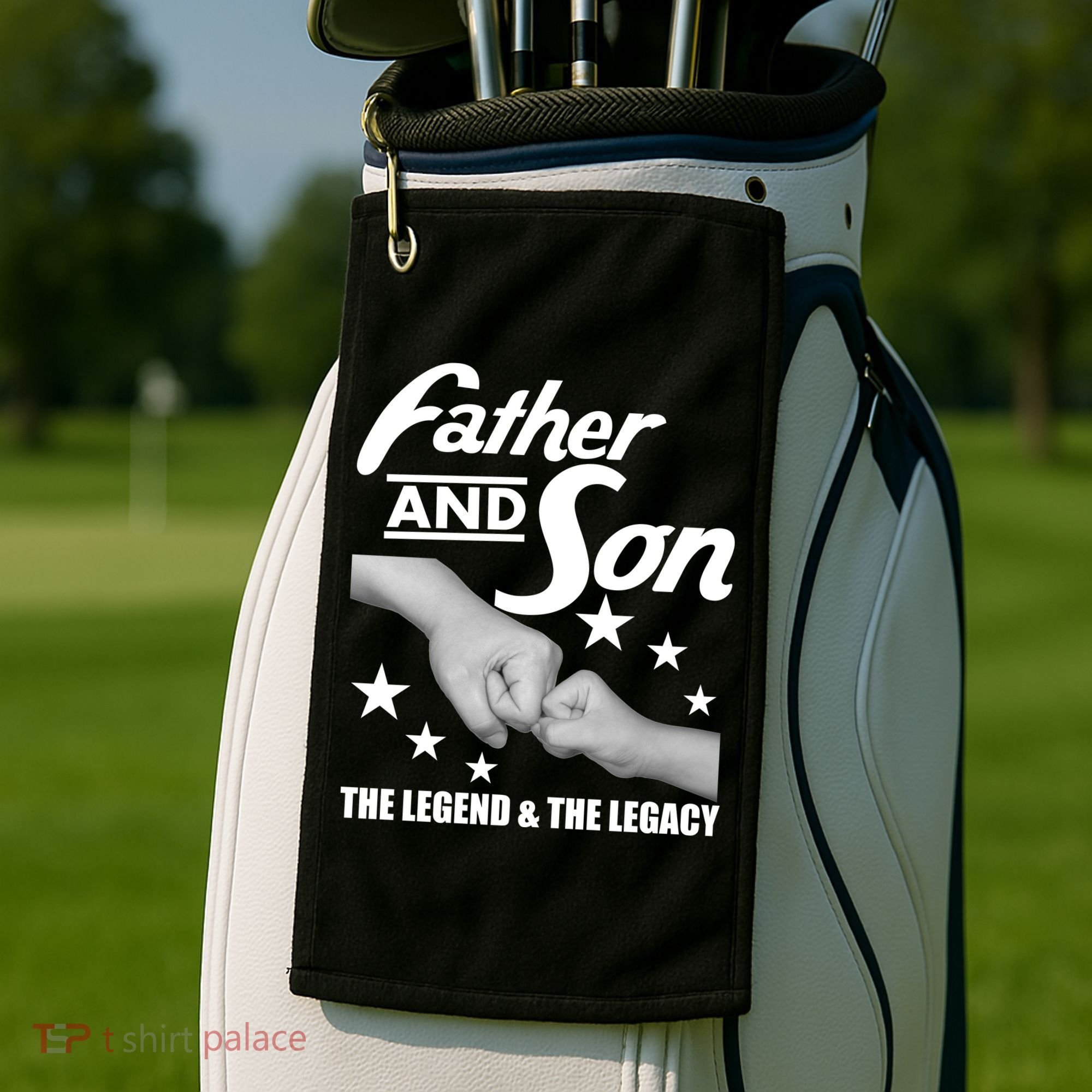 Father And Son The Legend & Legacy Golf Towel