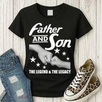 Father And Son The Legend & Legacy Women's T-Shirt thumb 3