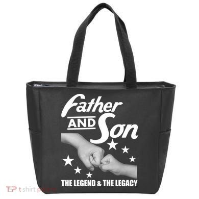Father And Son The Legend & Legacy Tote Bag