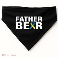 Father Bear Down Syndrome Awareness USA-Made Doggie Bandana thumb 0