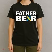 Father Bear Down Syndrome Awareness T-Shirt thumb 4