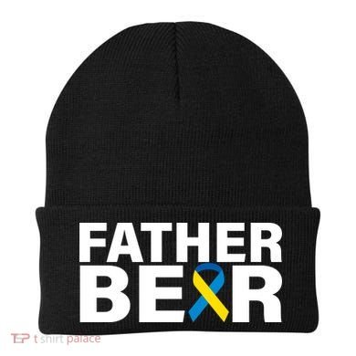 Father Bear Down Syndrome Awareness Beanie