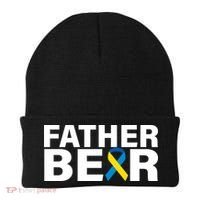 Father Bear Down Syndrome Awareness Beanie thumb 0