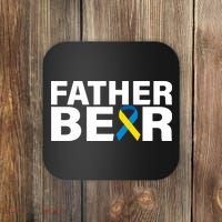 Father Bear Down Syndrome Awareness Coaster thumb 0