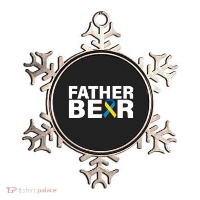 Father Bear Down Syndrome Awareness Ornament