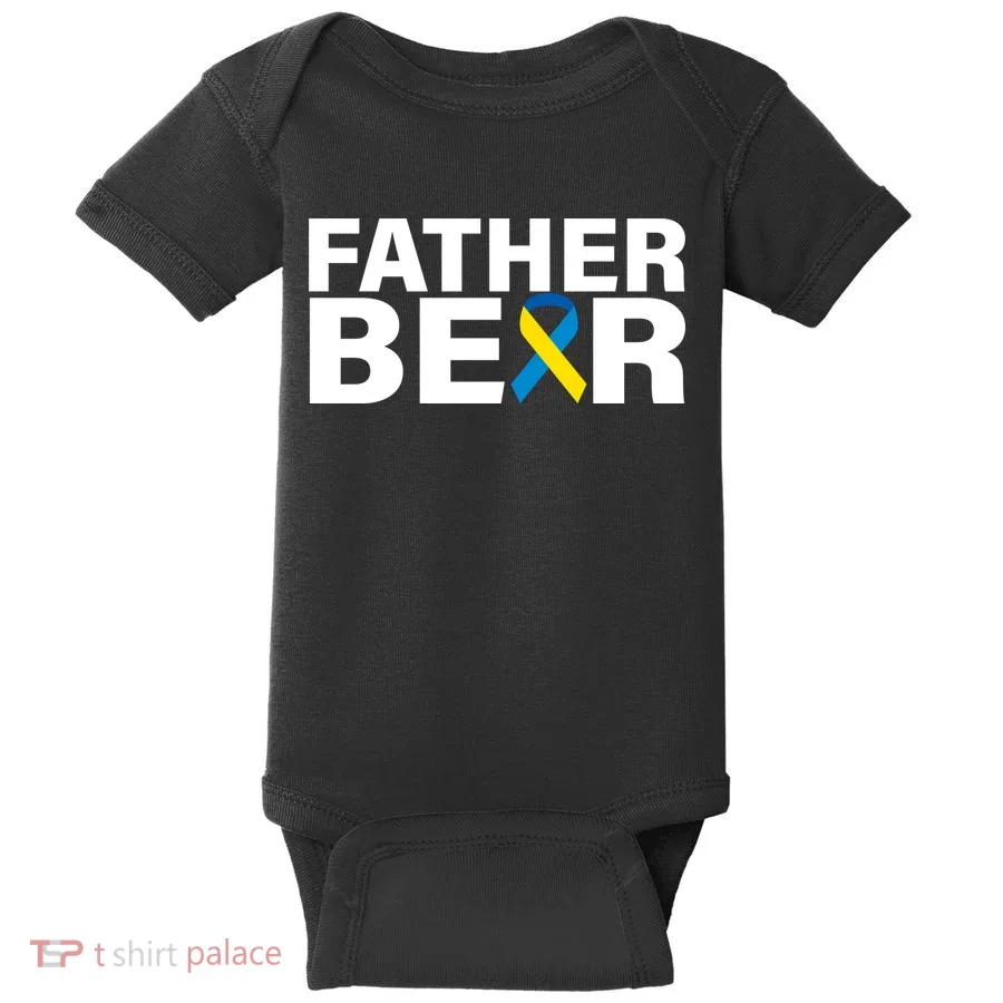 Father Bear Down Syndrome Awareness Baby Bodysuit