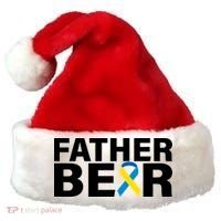 Father Bear Down Syndrome Awareness Santa Hat thumb 0
