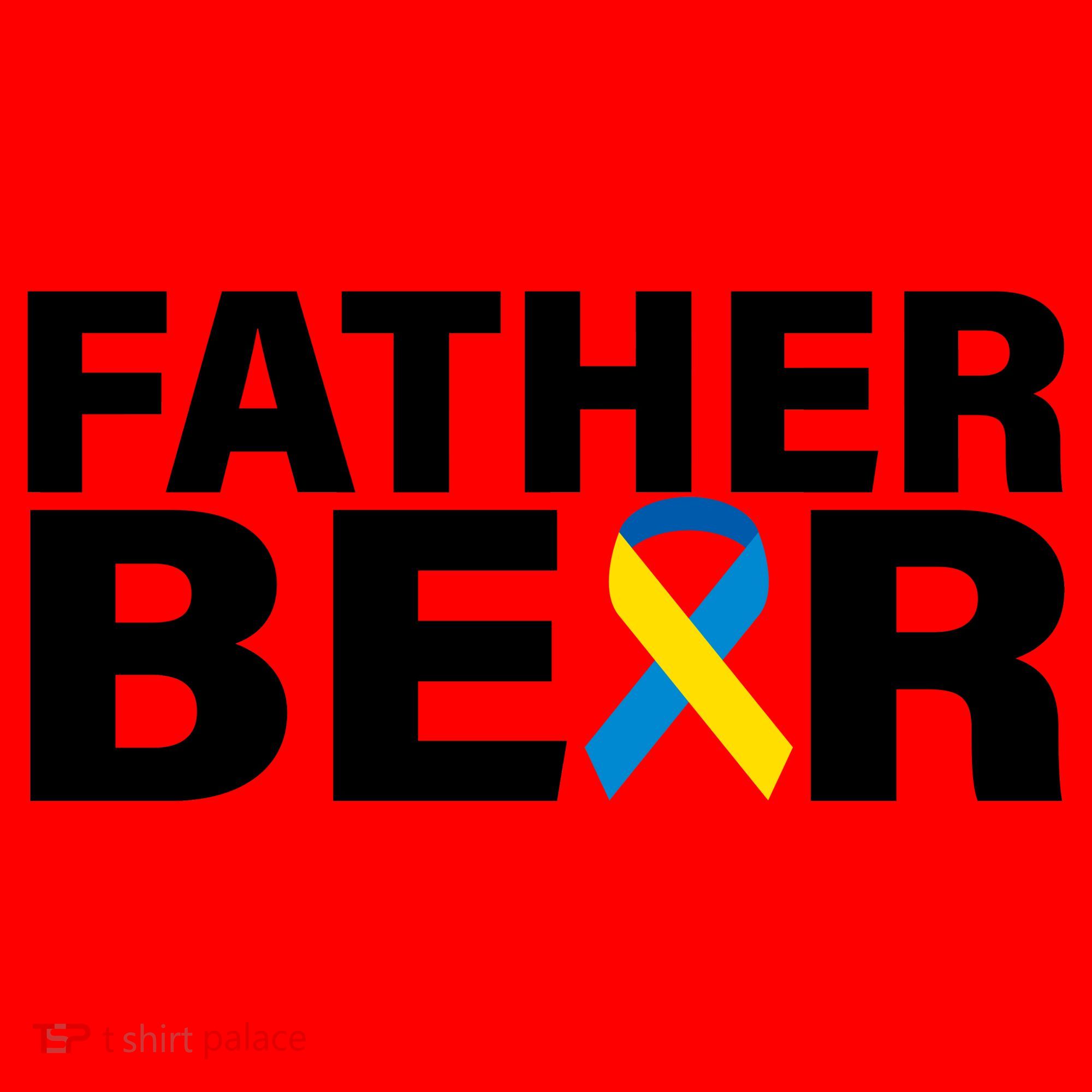 Father Bear Down Syndrome Awareness Santa Hat