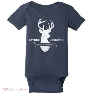Father Daughter Hunting Baby Bodysuit