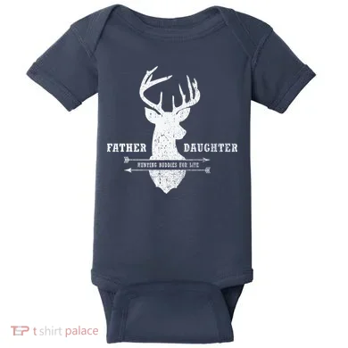 Father Daughter Hunting Baby Bodysuit