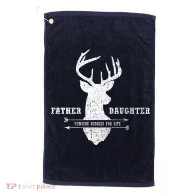 Father Daughter Hunting Golf Towel
