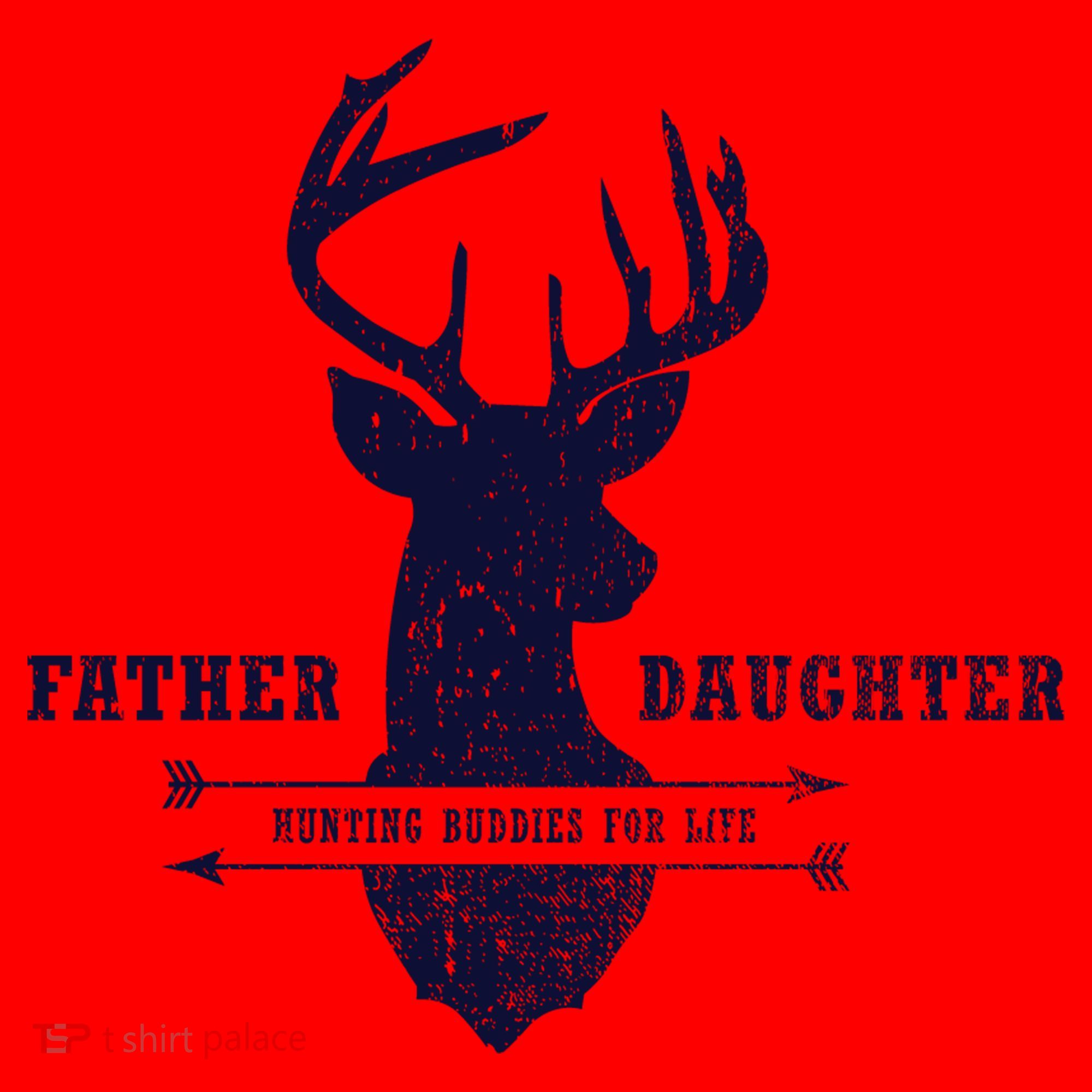 Father Daughter Hunting Santa Hat