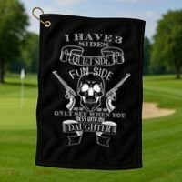 Father Daughter Side Golf Towel thumb 1