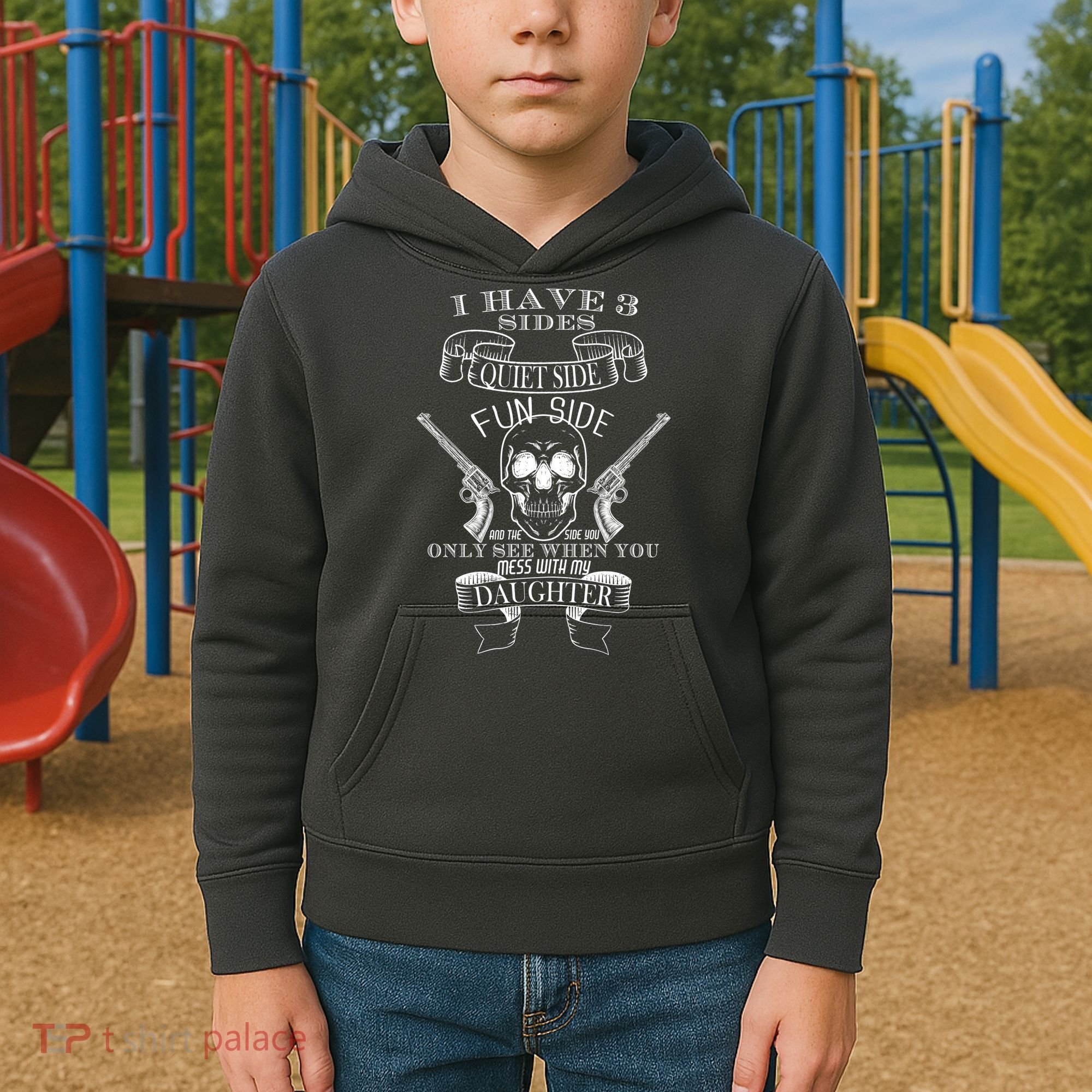 Father Daughter Side Kids Hoodie