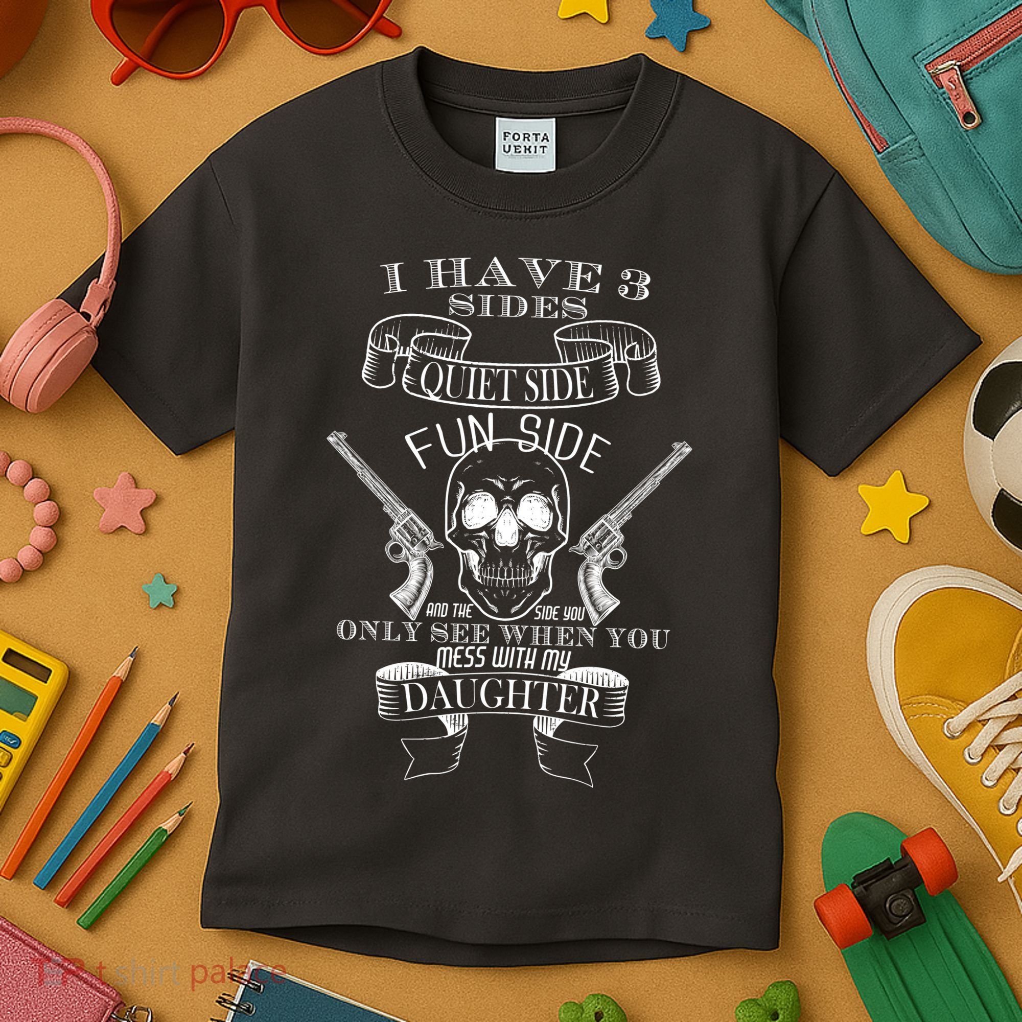 Father Daughter Side Kids T-Shirt