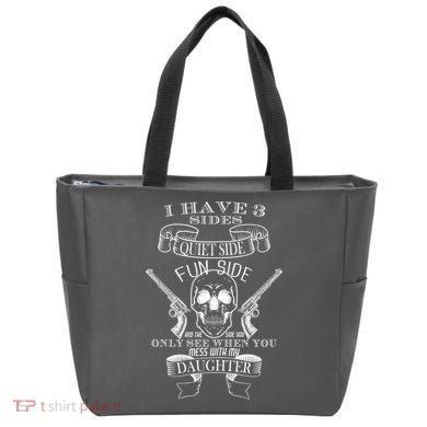 Father Daughter Side Tote Bag
