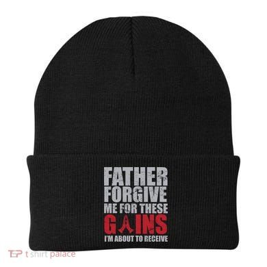 Father Forgive Me For These Gains  Beanie