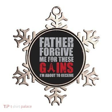 Father Forgive Me For These Gains  Ornament