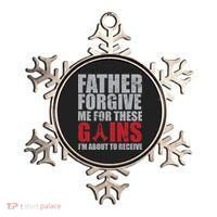 Father Forgive Me For These Gains  Ornament thumb 0