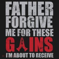 Father Forgive Me For These Gains  Baby Bodysuit thumb 2