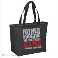 Father Forgive Me For These Gains  Tote Bag thumb 2