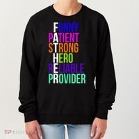 Father Funny Patient Strong Hero Provider Women's Sweatshirt thumb 0