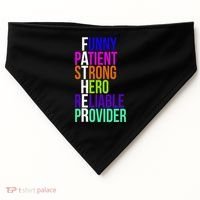 Father Funny Patient Strong Hero Provider USA-Made Doggie Bandana thumb 0