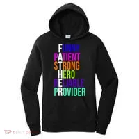 Father Funny Patient Strong Hero Provider Women's Hoodie thumb 0