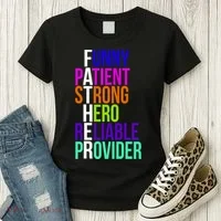 Father Funny Patient Strong Hero Provider Women's T-Shirt thumb 3