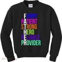 Father Funny Patient Strong Hero Provider Kids Sweatshirt thumb 0