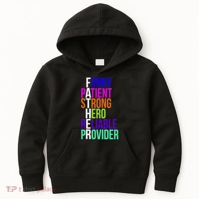 Father Funny Patient Strong Hero Provider Kids Hoodie