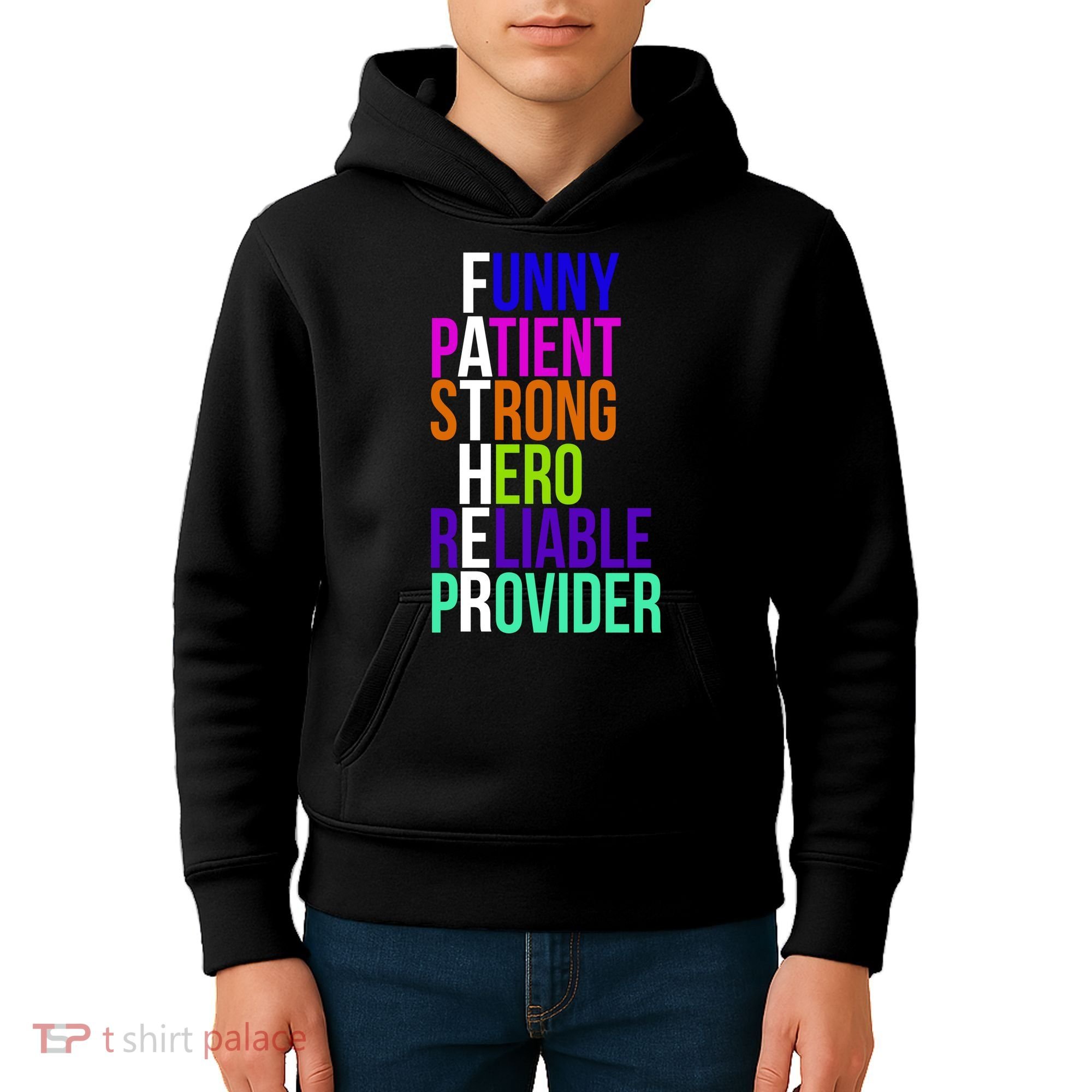 Father Funny Patient Strong Hero Provider Kids Hoodie