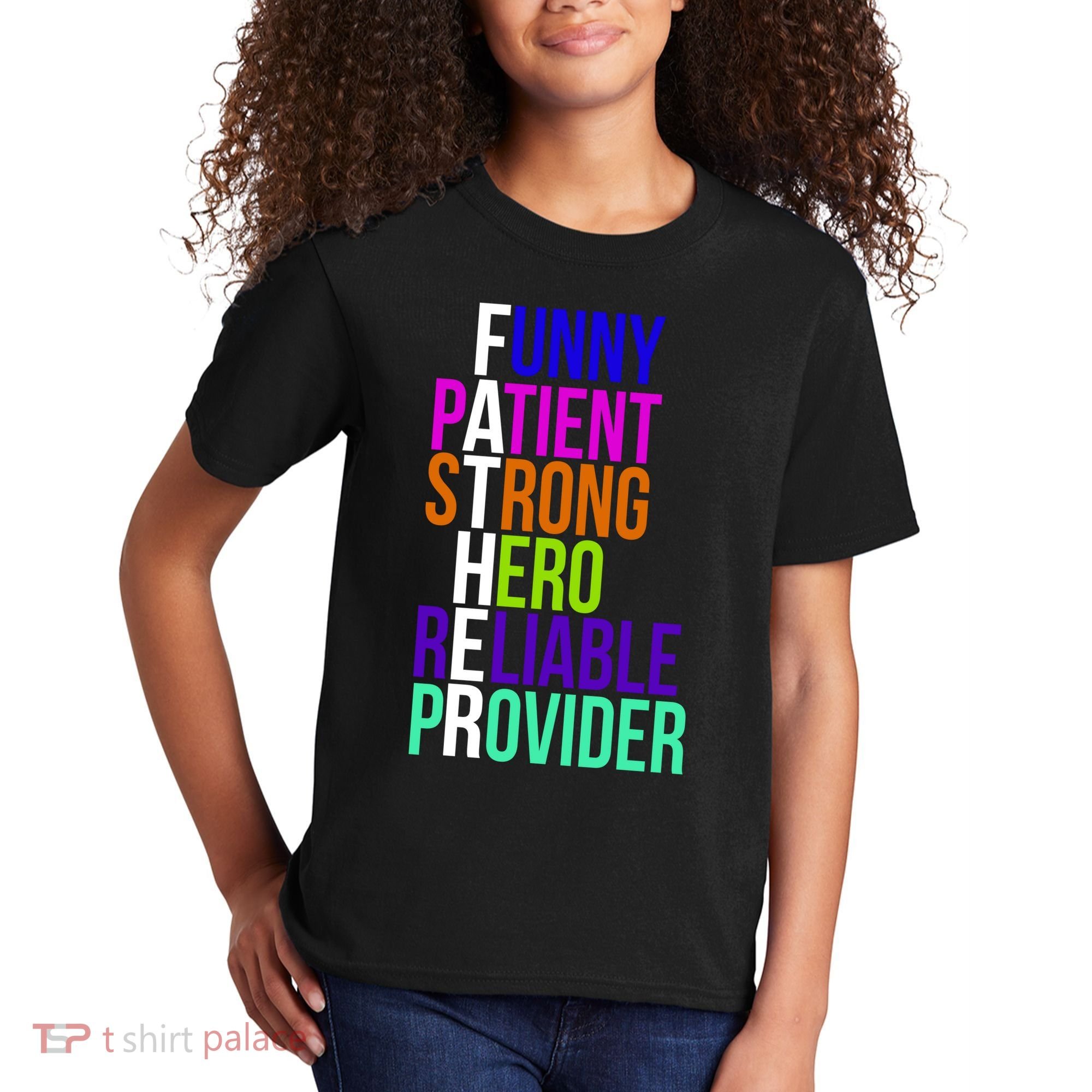Father Funny Patient Strong Hero Provider Kids T-Shirt