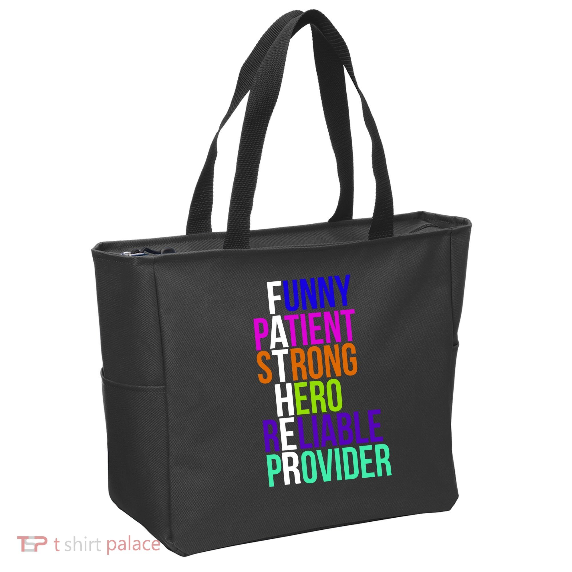 Father Funny Patient Strong Hero Provider Tote Bag