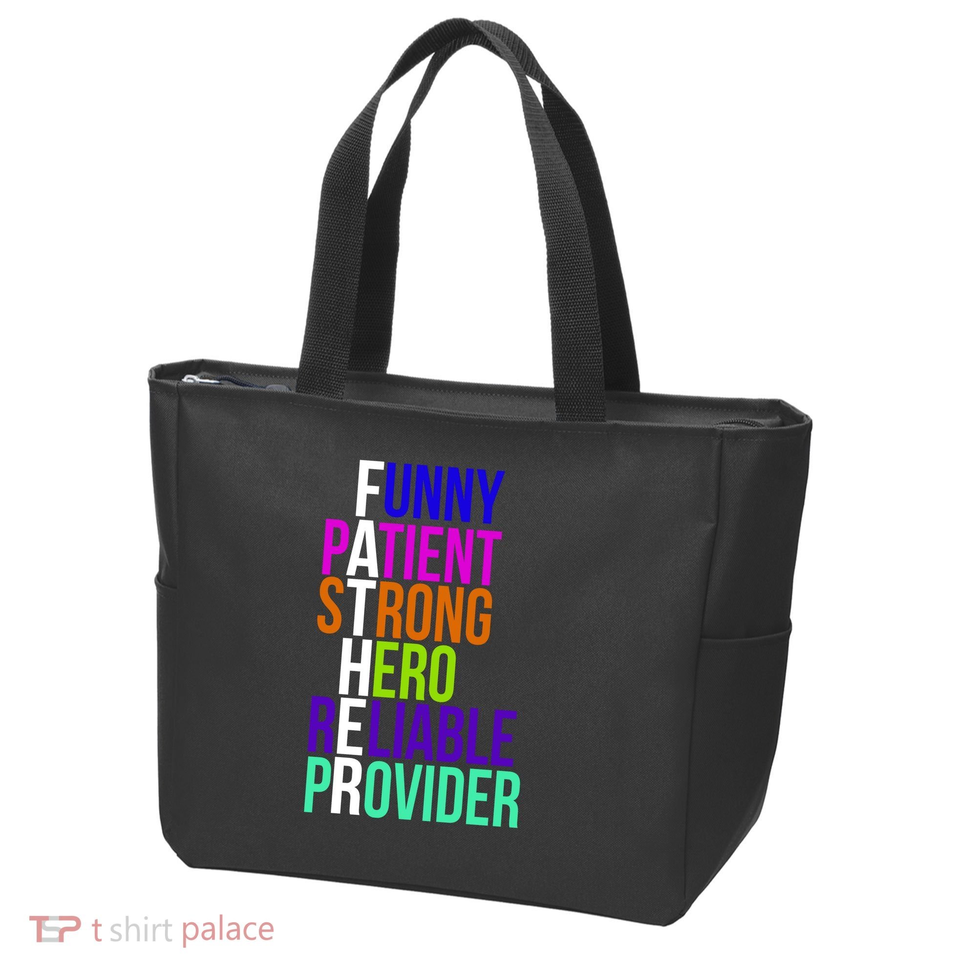 Father Funny Patient Strong Hero Provider Tote Bag