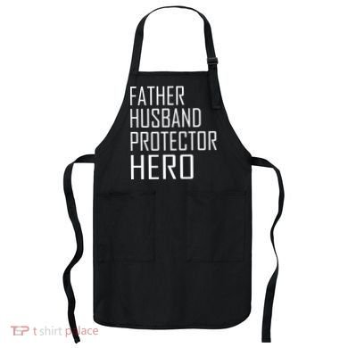 Father Husband Protector Hero Apron