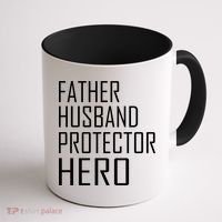 Father Husband Protector Hero Coffee Mug thumb 1