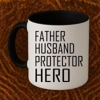 Father Husband Protector Hero Coffee Mug thumb 2