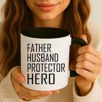 Father Husband Protector Hero Coffee Mug thumb 3