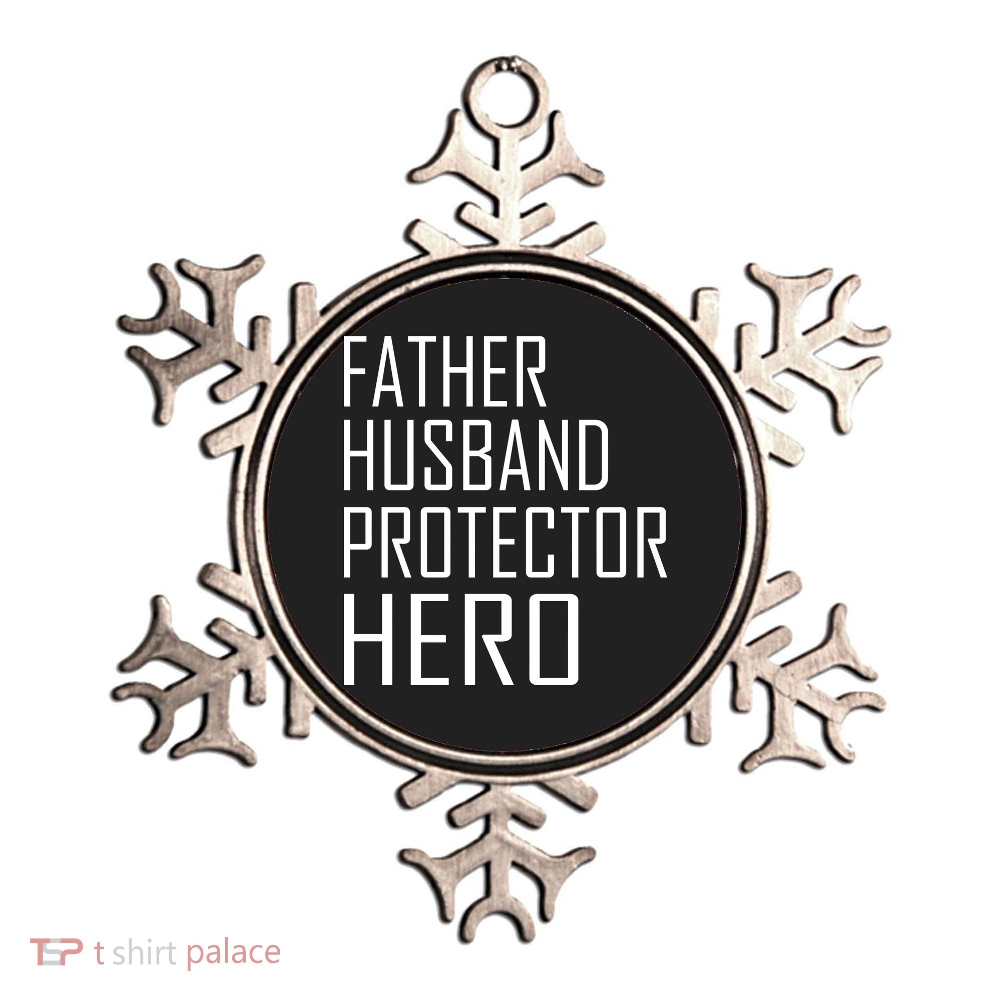 Father Husband Protector Hero Ornament